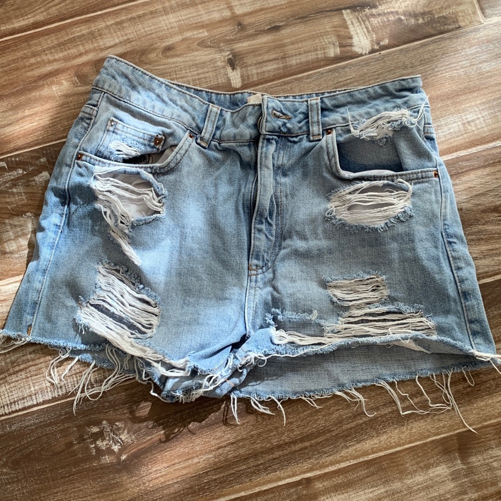 TOPSHOP MOTO MOM SHORTS SZ 10